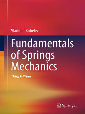 cover image of Fundamentals of Springs Mechanics